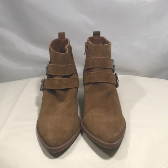 caramel suede boots